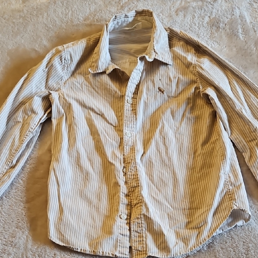 H&M Striped Button-Up Shirt